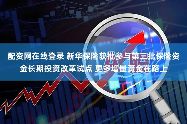 配资网在线登录 新华保险获批参与第三批保险资金长期投资改革试点 更多增量资金在路上