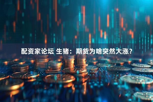 配资家论坛 生猪：期货为啥突然大涨？